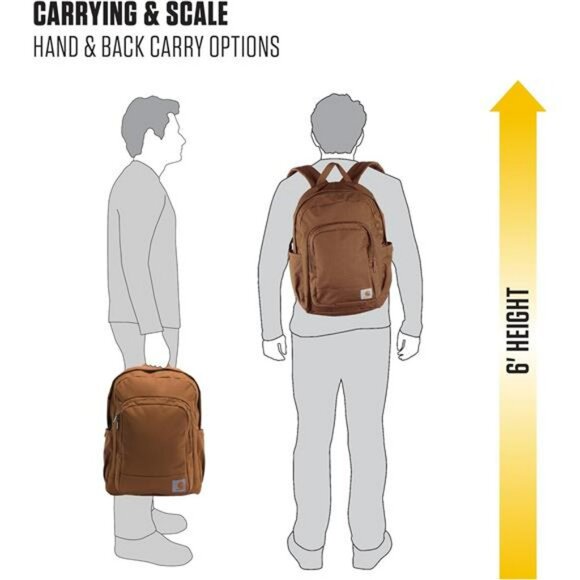 Black laptop backpack 25L bookbag travel school work bag with 15 inch computer s - Picture 6 of 7